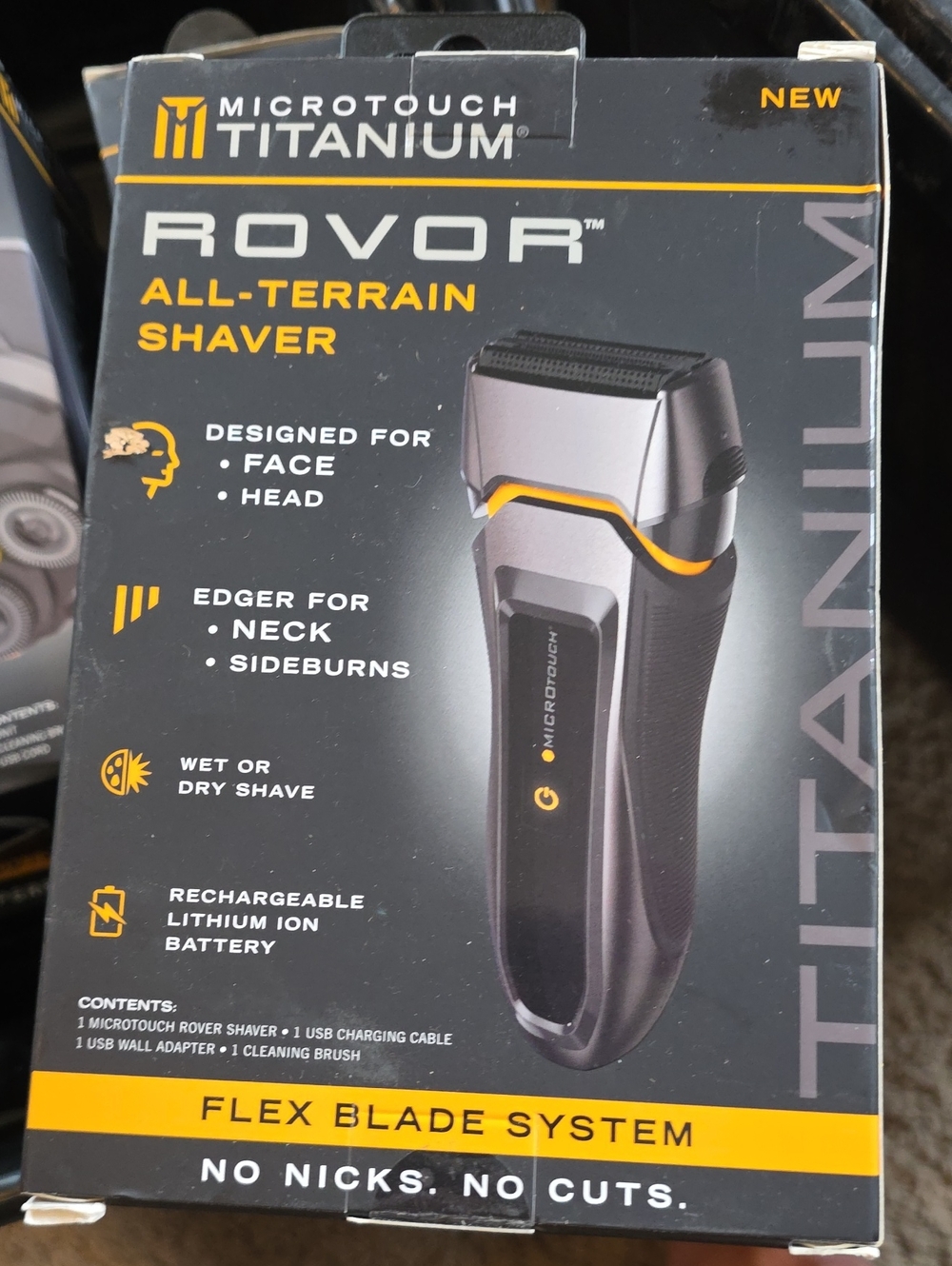 OVO MicroTouch Titanium All-Terrain Shaver — Black/Silver